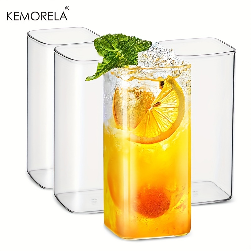 Highball Glass Set - 4 قطعة أكواب الشرب أكواب 15oz/19oz