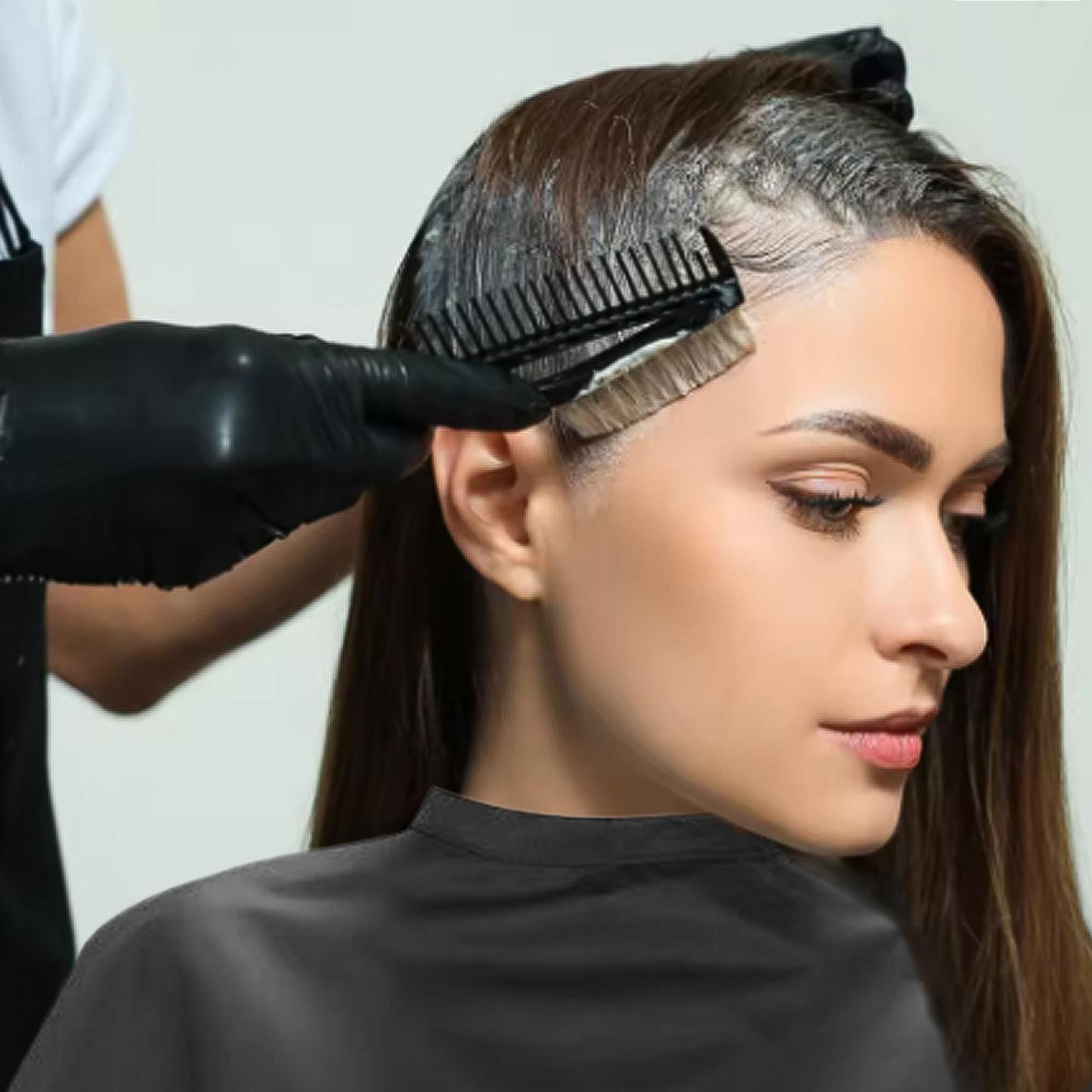 Home Barber - عباءة حلاقة سوداء قصيرة مربعة الشكل