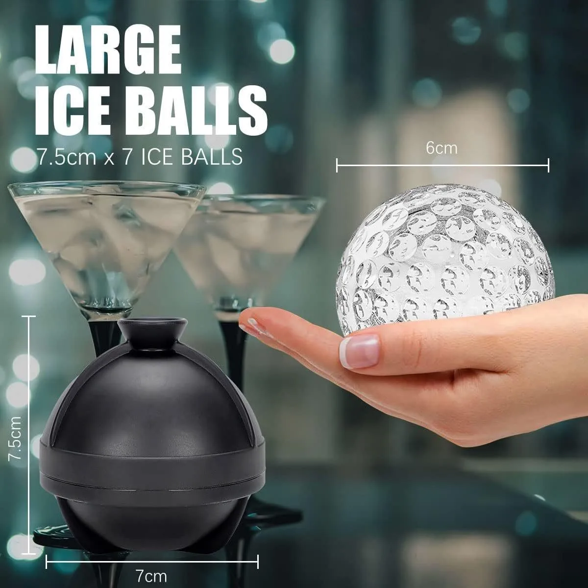 Ice Mold Sphere - صانع كرات الثلج من السيليكون للطعام