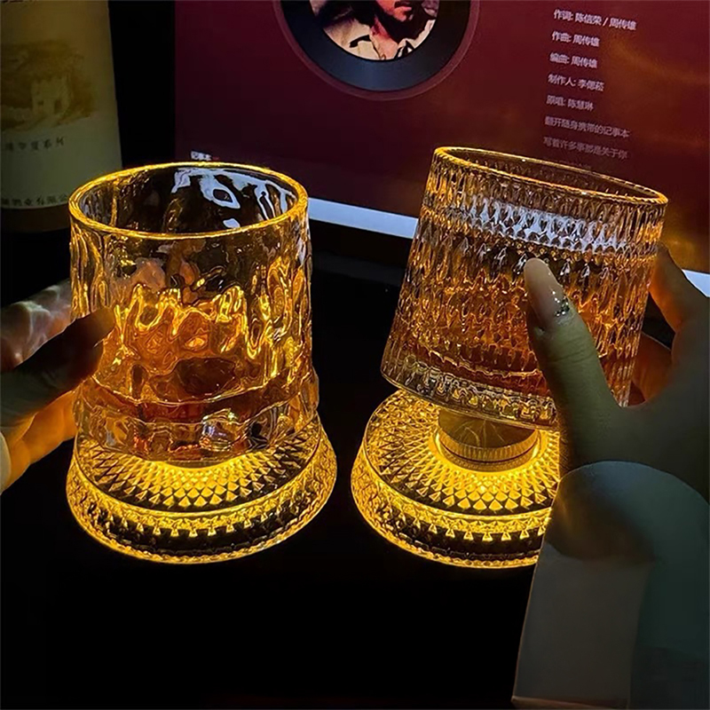 Old Fashioned Glass - 360 ° كأس ويسكي دوار مع