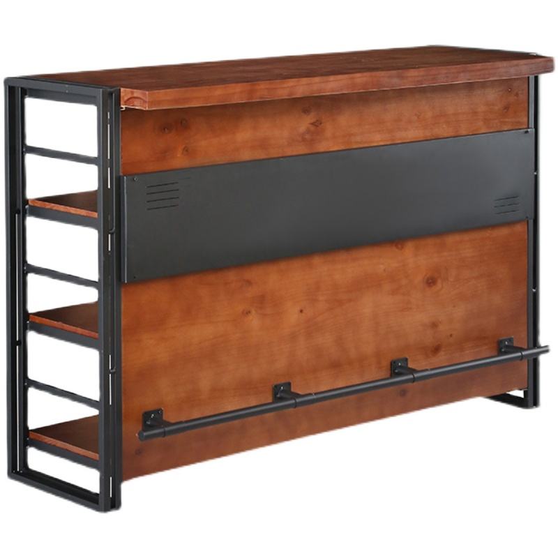 Home Bar And Counter - # وحدة بار خشبية صغيرة متعددة