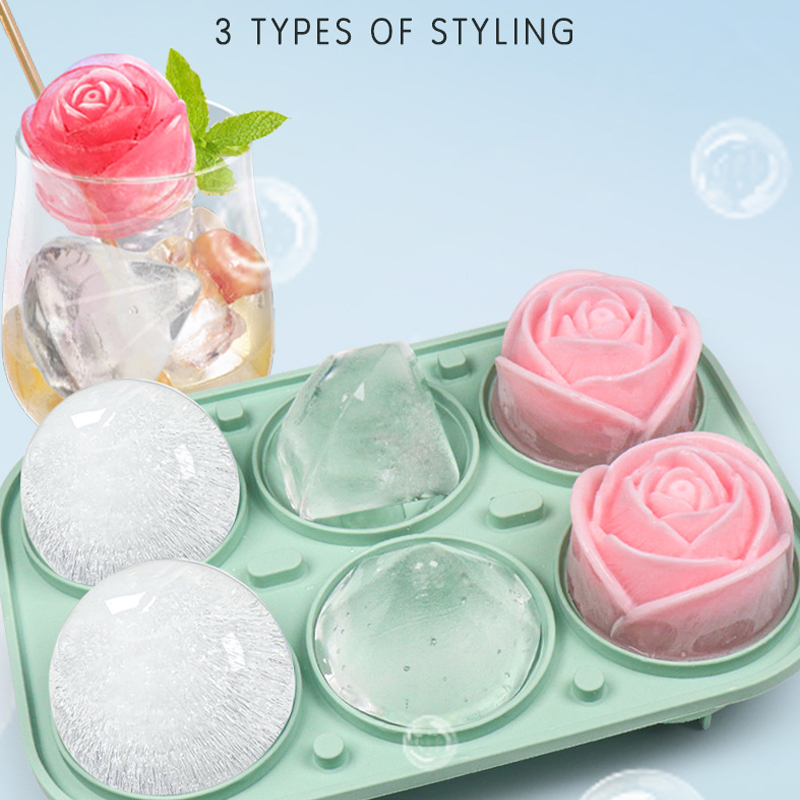 Ice Mold Sphere - ثلاثية الأبعاد روز الماس جولة آيس