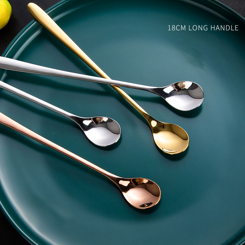 Ice Pick Pick - ملعقة قهوة بمقبض طويل من الفولاذ