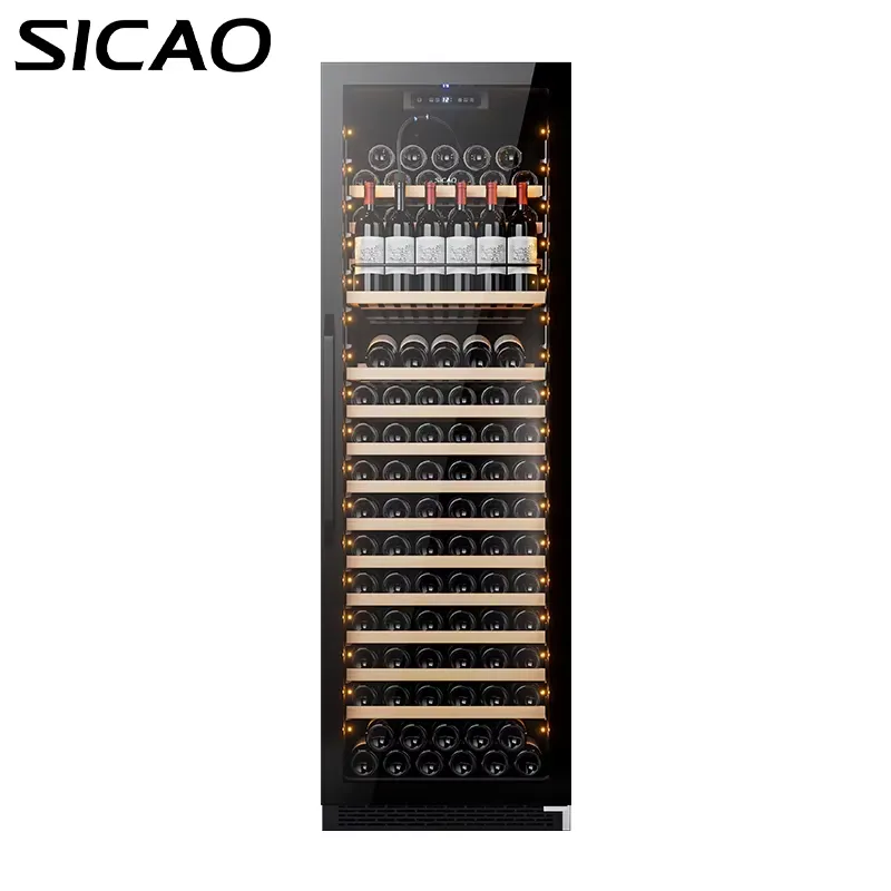 Home Bar And Fridge - ثلاجة نبيذ بسعة 168 زجاجة، 120