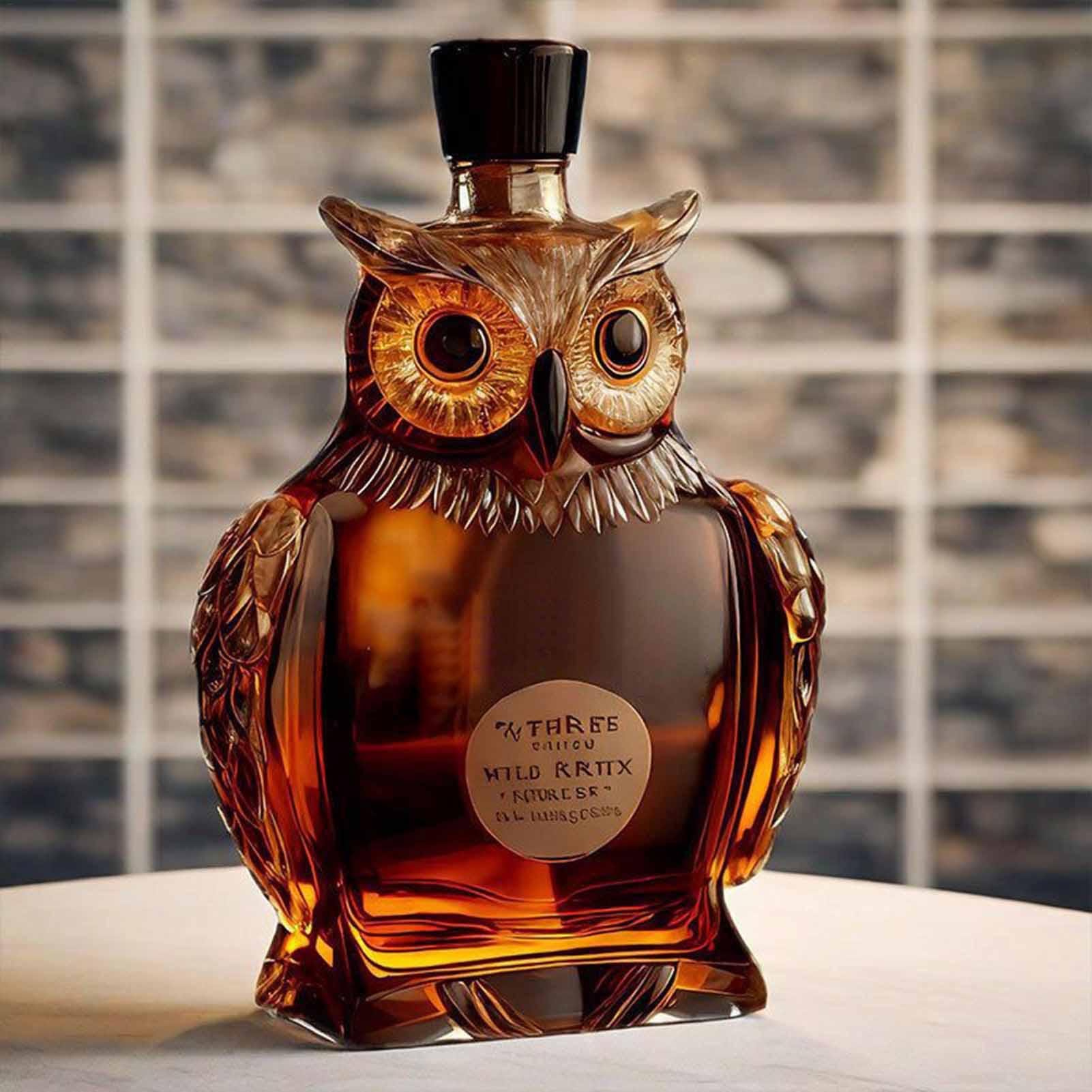 Old Fashioned Glass - قارورة زجاجية على شكل بومة للبار