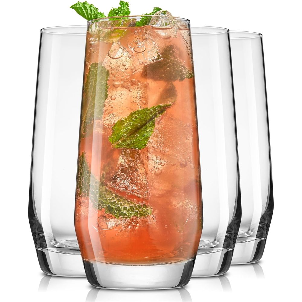 Highball Glass Set - مجموعة أكواب هاي بول 18.5 أونصة،