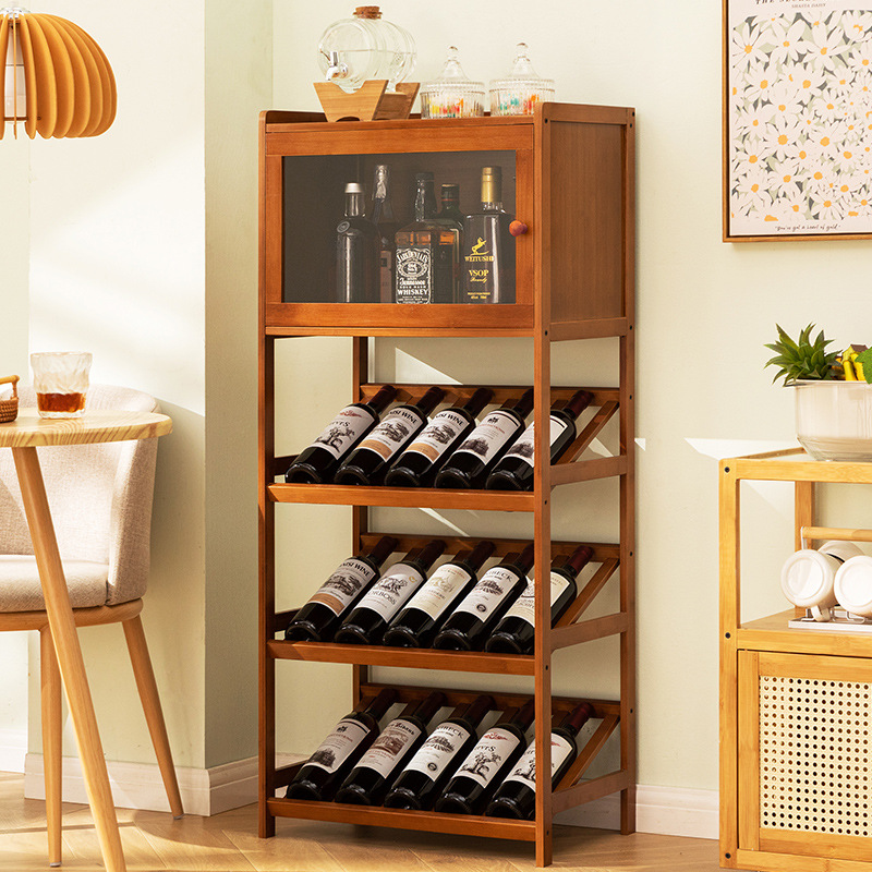 الصلبة الخيزران النبيذ الرف 3/ - مراجعة Home Bar Shelves وسعره