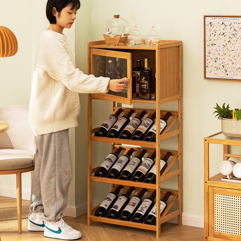 الصلبة الخيزران النبيذ الرف 3/ - مراجعة Home Bar Shelves وسعره