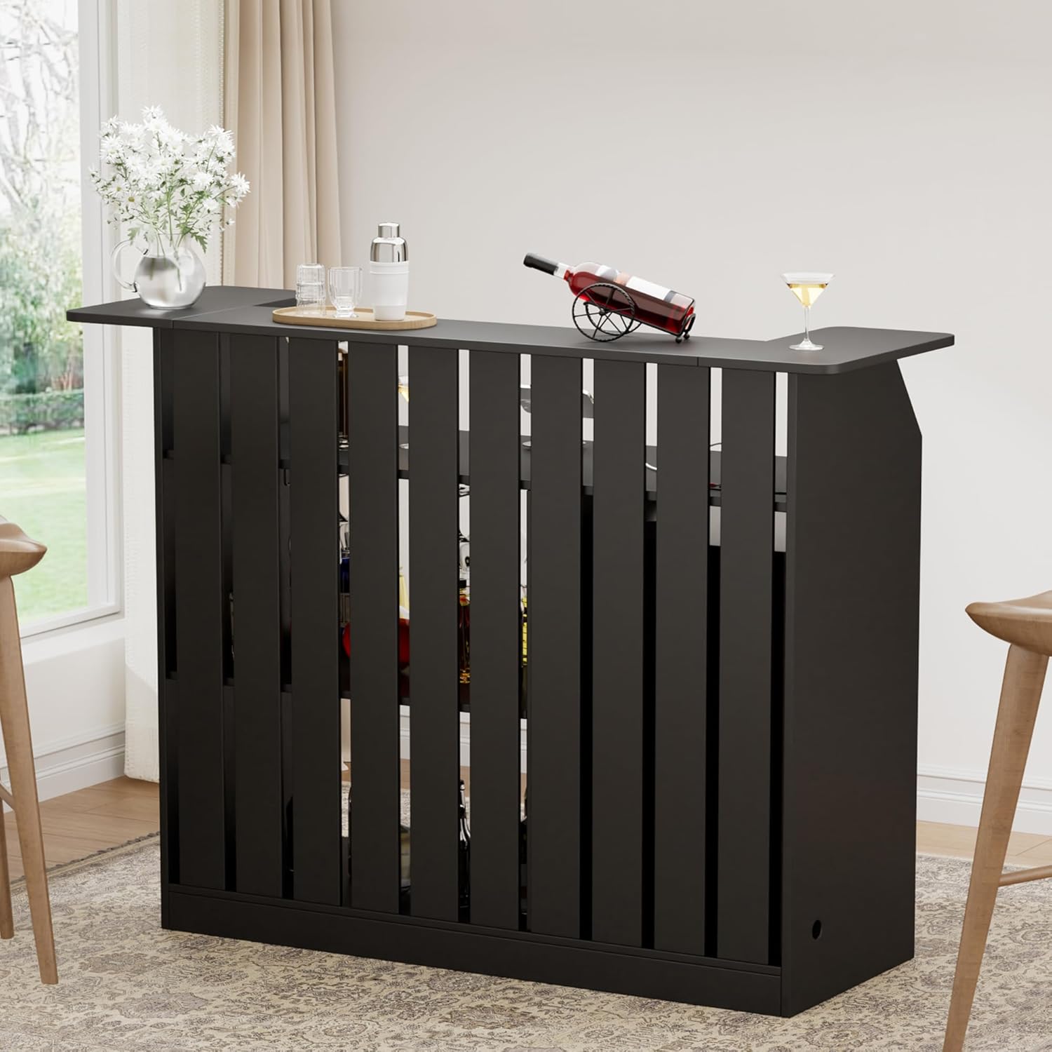 طاولة بار على شكل حرف U، وحدة  - مراجعة Home Bar And Fridge وسعره
