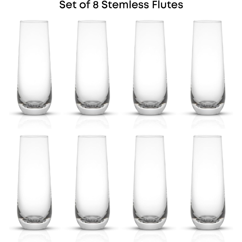 مجموعة من 8 كؤوس شمبانيا بدون  - مراجعة Highball Glass Set وسعره