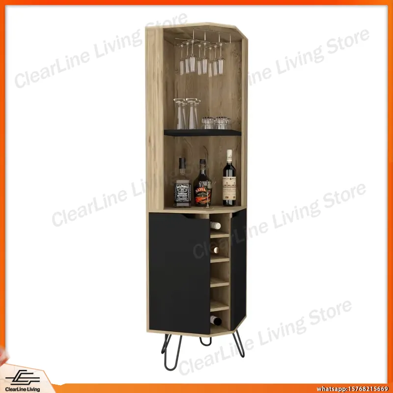 خزانة بار زاوية مع 6 رفوف مدمج - مراجعة Home Bar Shelves وسعره