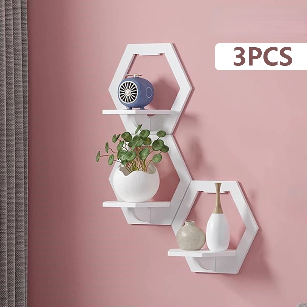 3 قطعة رف جدار مسدس لكمة الحرة - مراجعة Home Bar Shelf وسعره