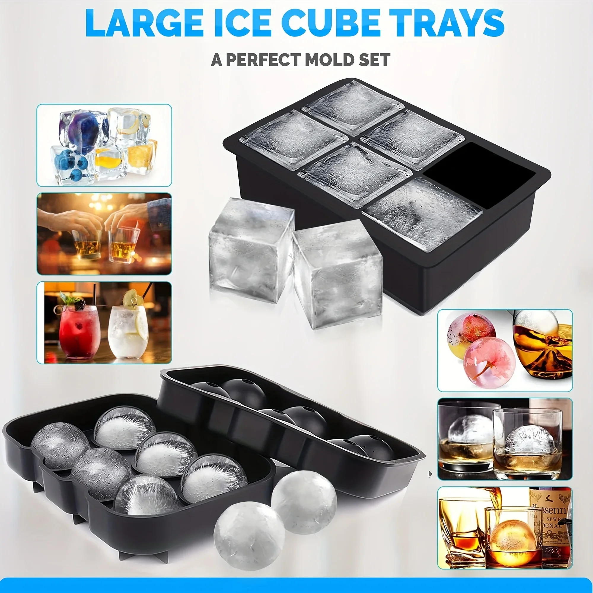 قالب مكعبات ثلج ورود ثلاثي الأ - مراجعة Ice Mold Sphere وسعره