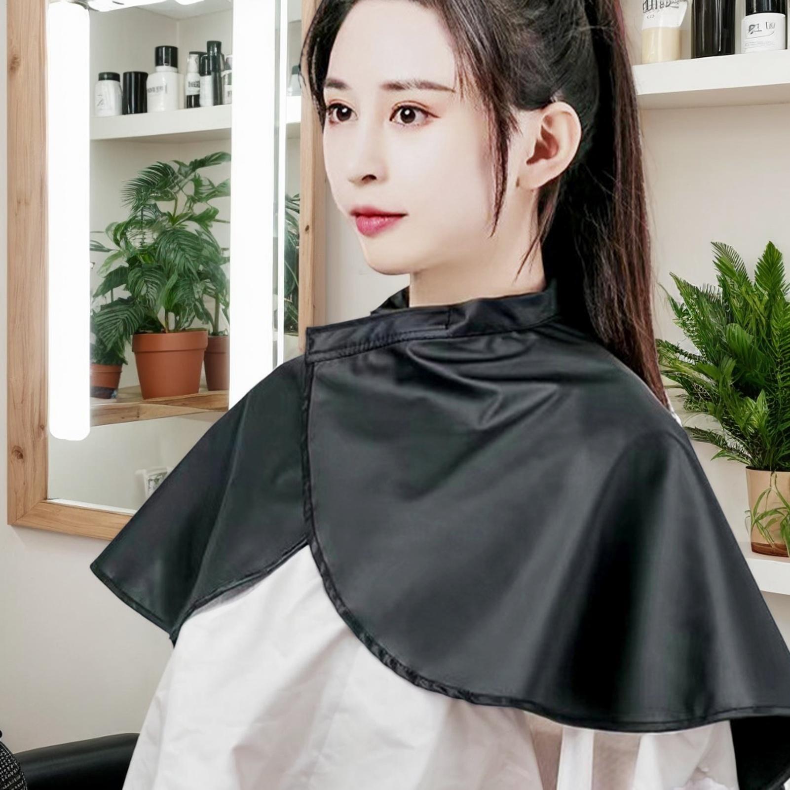 عباءة حلاقة سوداء قصيرة مربعة  - مراجعة Home Barber وسعره