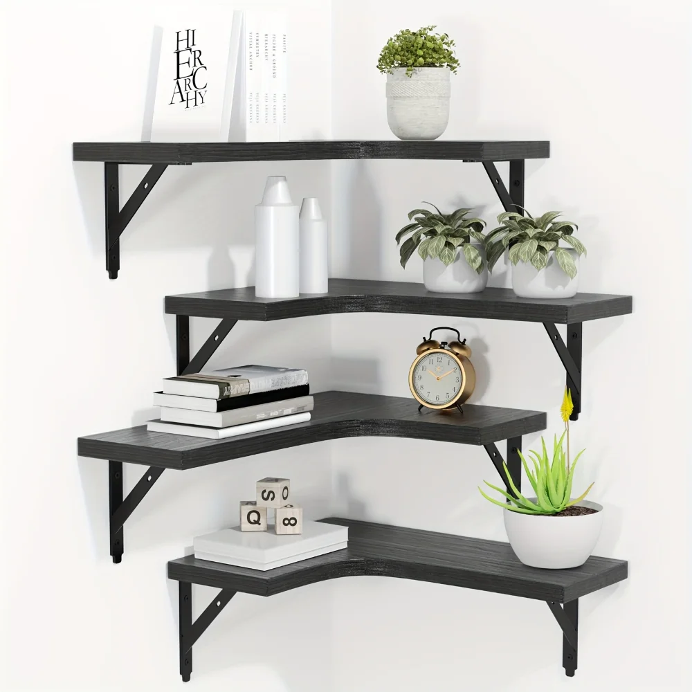 رفوف خشبية طبيعية معلقة على ال - مراجعة Home Bar Shelf وسعره