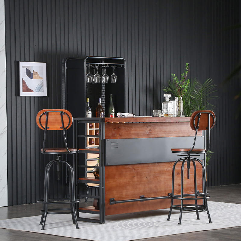 # وحدة بار خشبية صغيرة متعددة  - مراجعة Home Bar And Counter وسعره