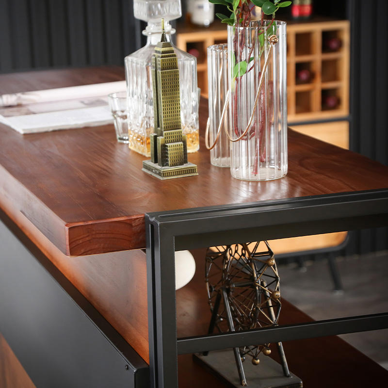 # وحدة بار خشبية صغيرة متعددة  - مراجعة Home Bar And Counter وسعره