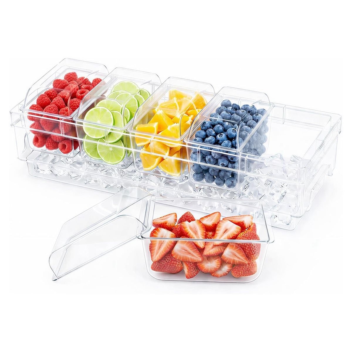 حاويات التوابل المبردة، طقم تق - مراجعة Garnish Tray Set وسعره