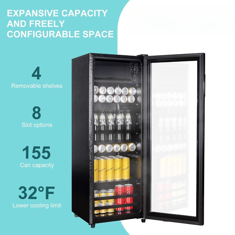 ثلاجة مشروبات صغيرة بسعة 4.8 ق - مراجعة Home Bar And Fridge وسعره