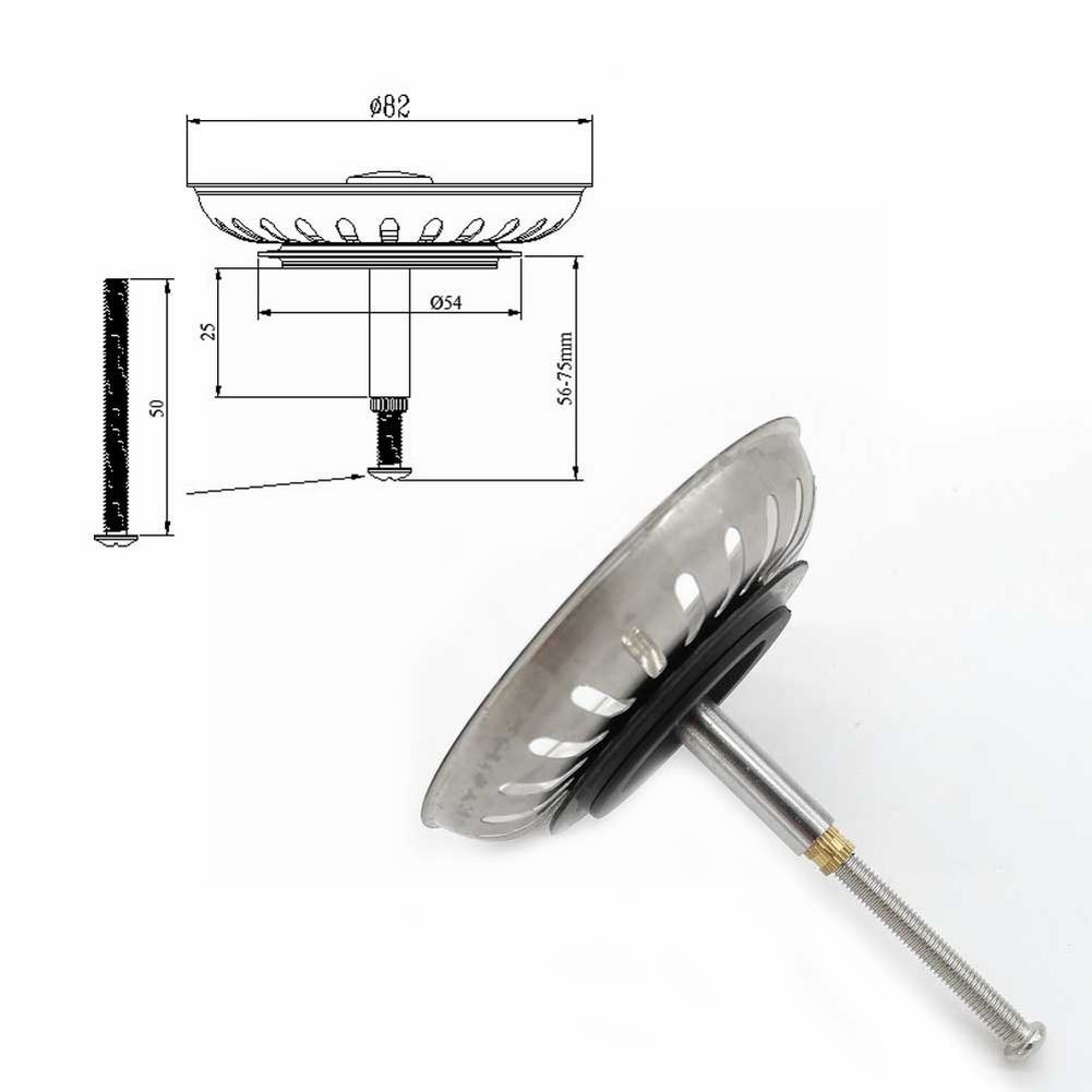 بالوعة المطبخ مصفاة ، النفايات - مراجعة Home Bar Sink وسعره
