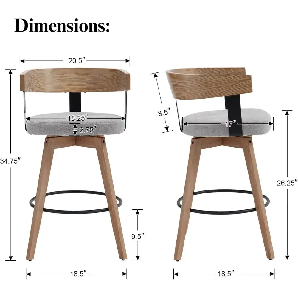 مجموعة من كرسيين بار رمادي الل - مراجعة Home Bar And Counter وسعره