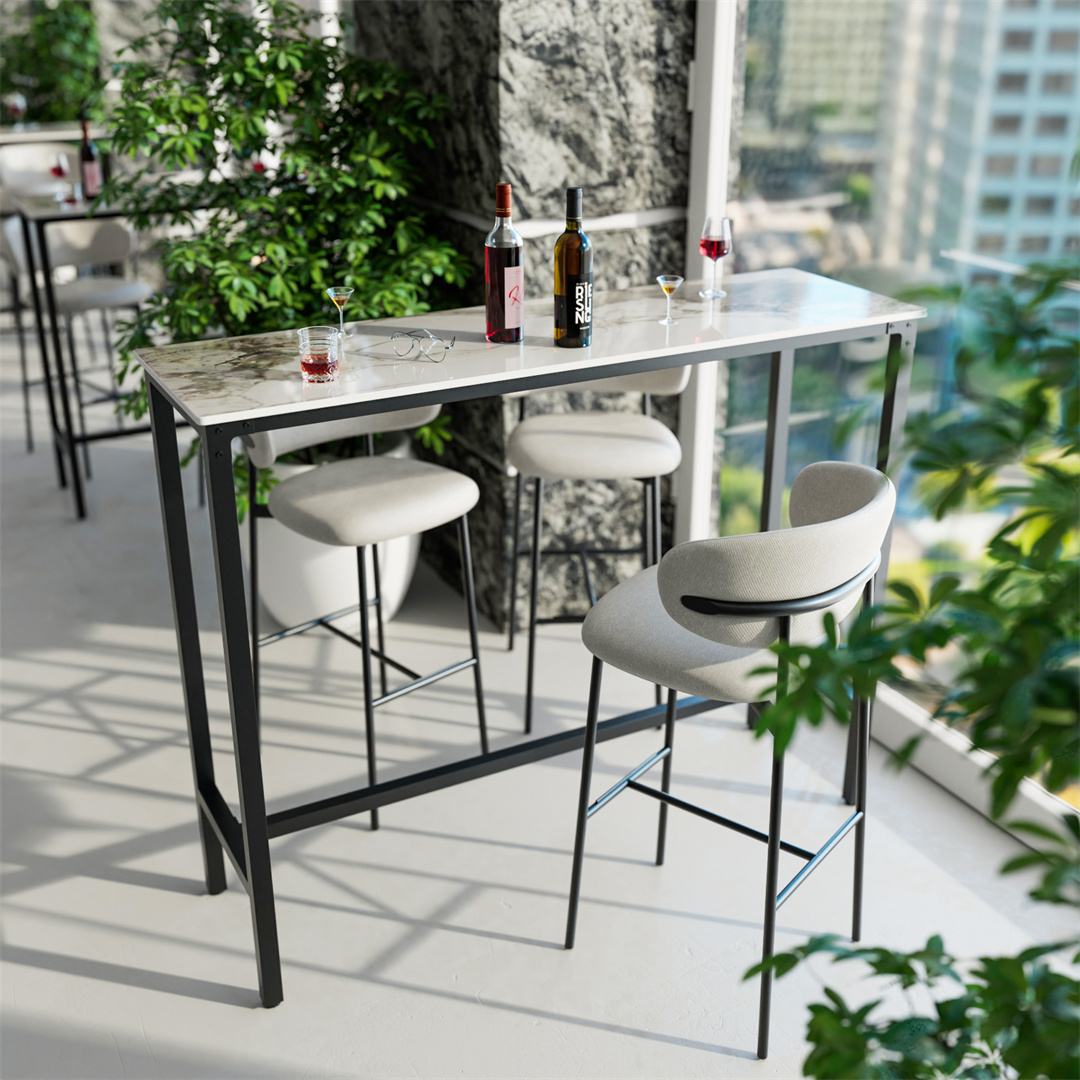 طاولة بار سوداء من LUVODI مع س - مراجعة Home Bar And Counter وسعره