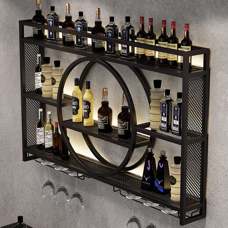 رف نبيذ للبار، خزانة نبيذ مثبت - مراجعة Home Bar Stand وسعره