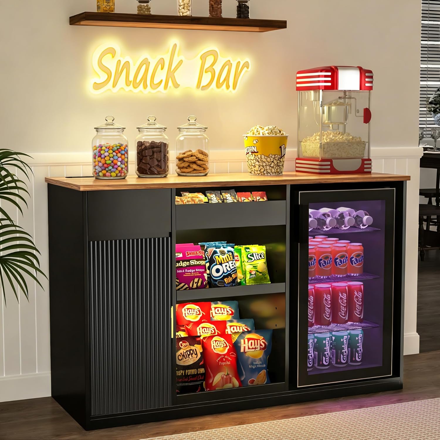 خزانة وجبات خفيفة مع مساحة للث - مراجعة Home Bar And Fridge وسعره