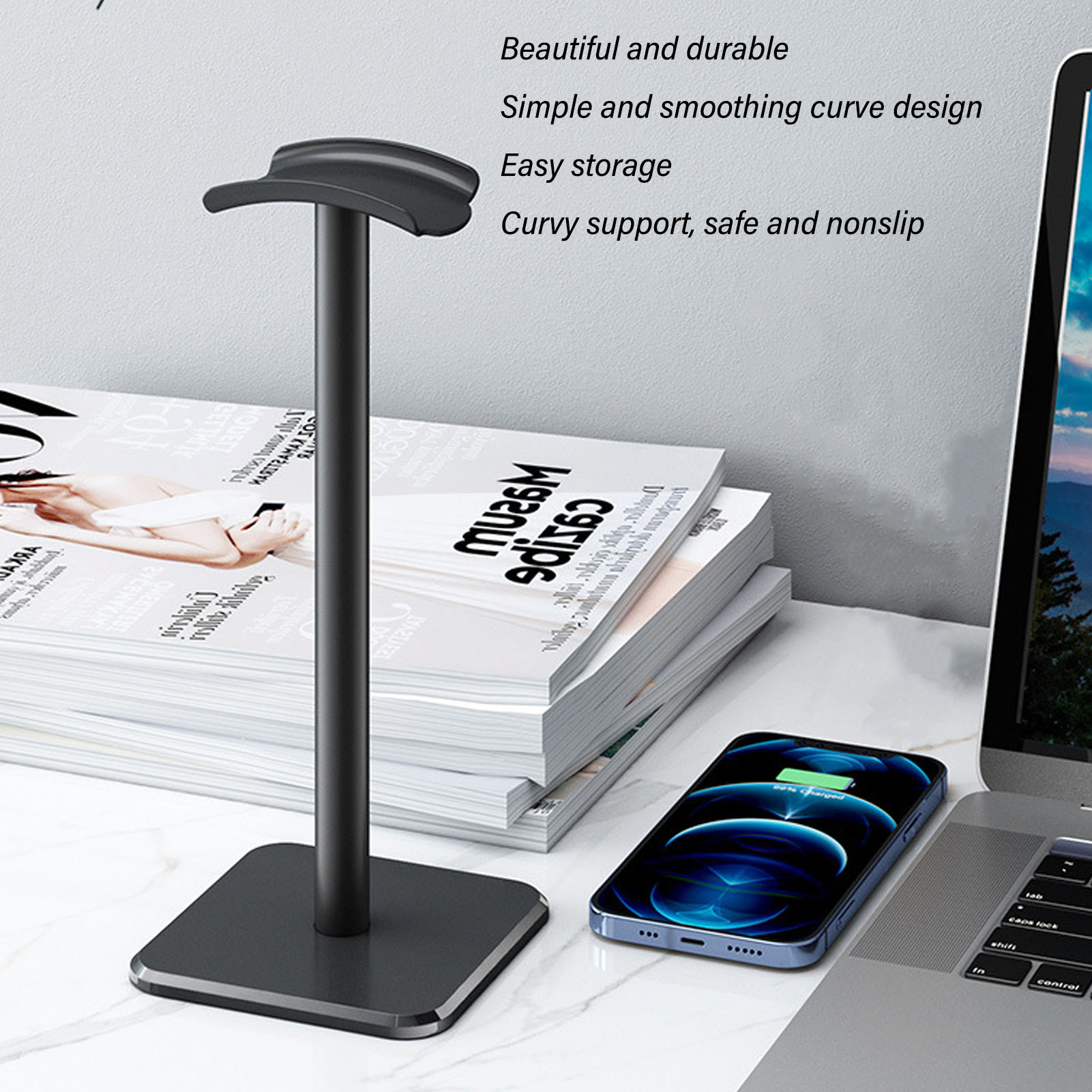 حامل سماعة الرأس بزاوية مستدير - مراجعة Home Bar Stand وسعره