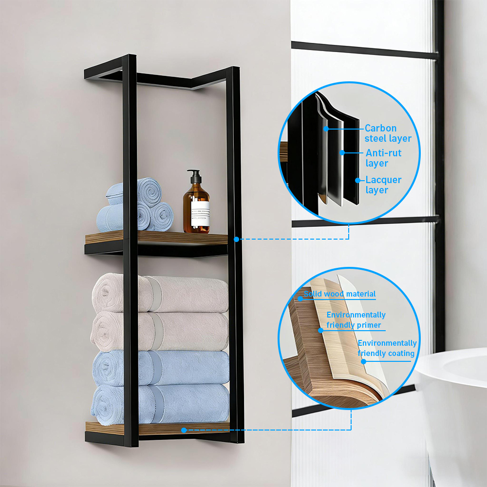 رفوف المناشف للحمام، رف مناشف  - مراجعة Home Bar Shelves وسعره