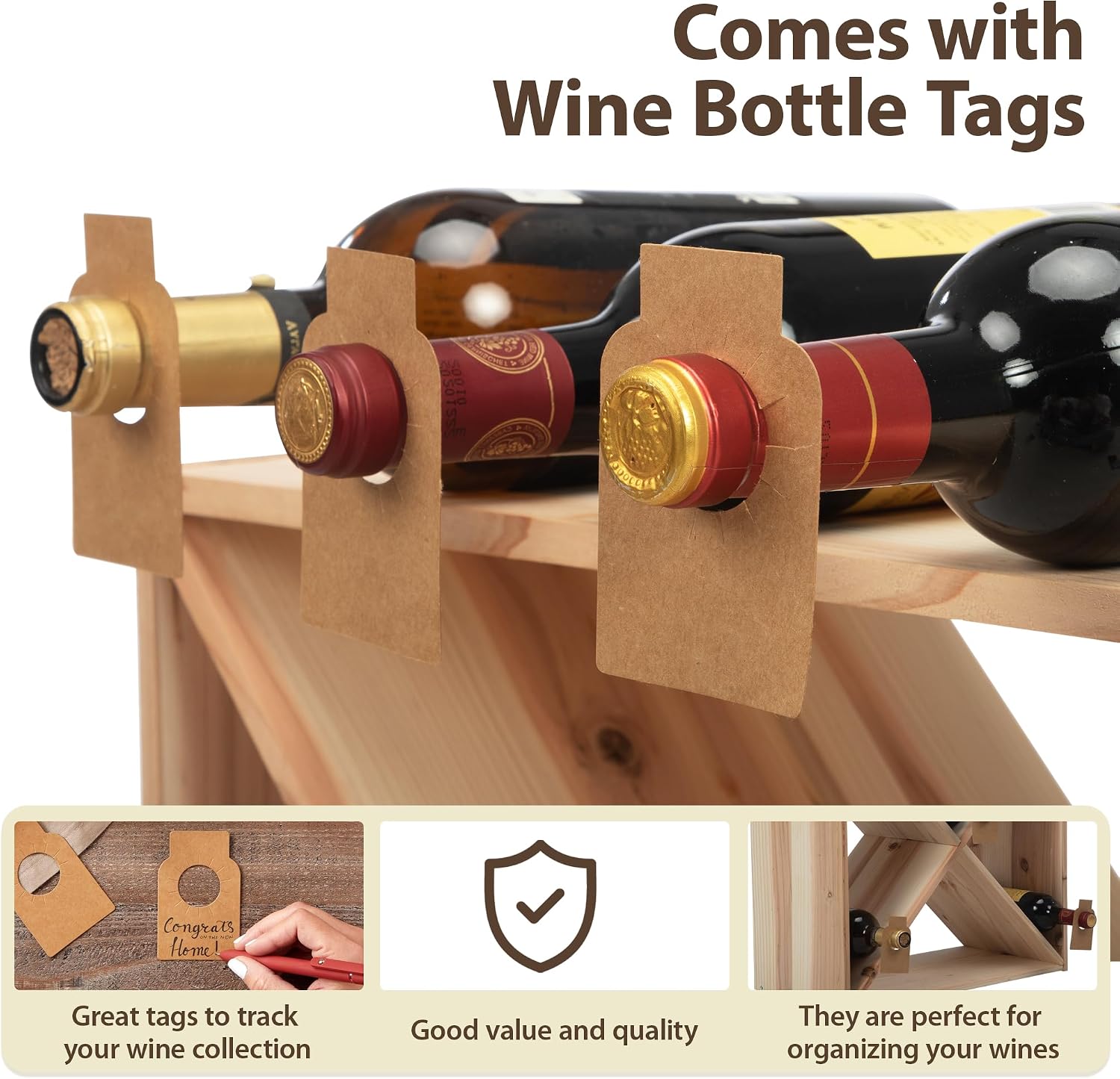 رف نبيذ بسعة 96 زجاجة، وحدة تخ - مراجعة Home Bar Shelf وسعره