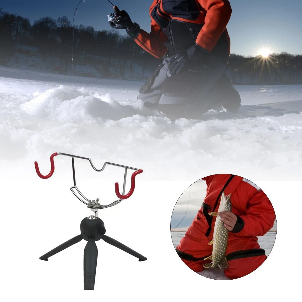 360 °   حامل قصبة صيد الأسماك  - مراجعة Ice Pick Pick وسعره
