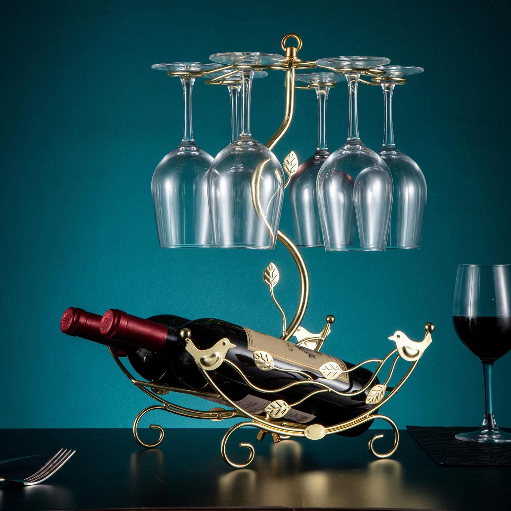 حامل نبيذ أنيق للطاولة مع حامل - مراجعة Home Bar Stand وسعره