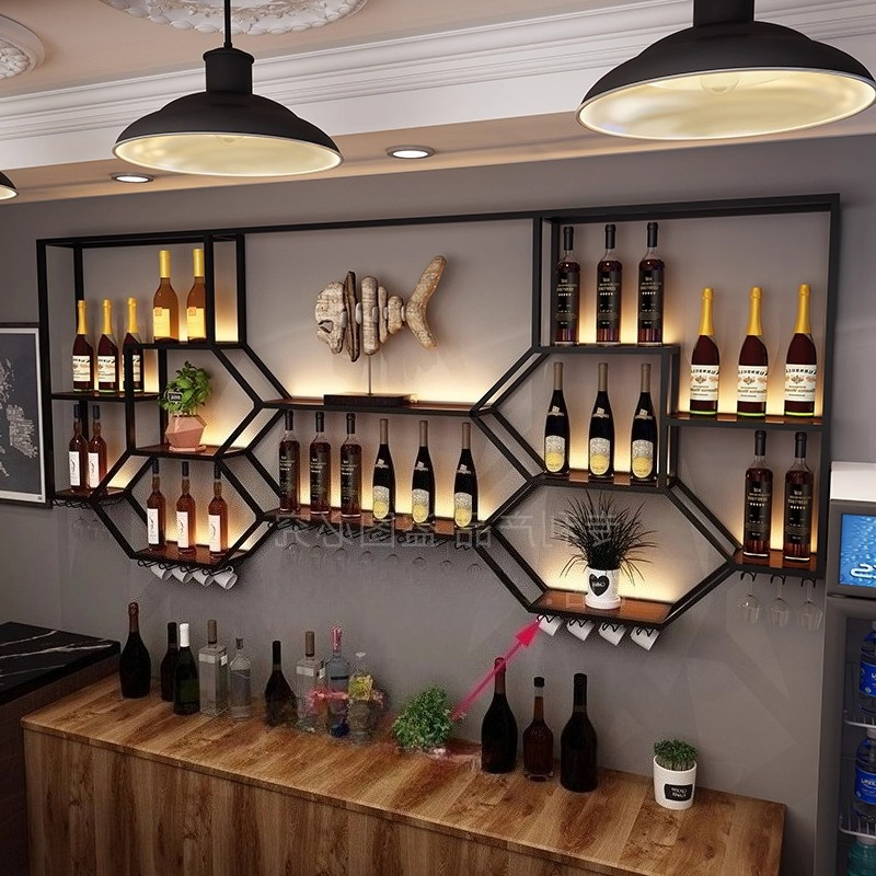 رفوف معدنية خزانة مشروبات غرفة - مراجعة Home Bar Shelf وسعره