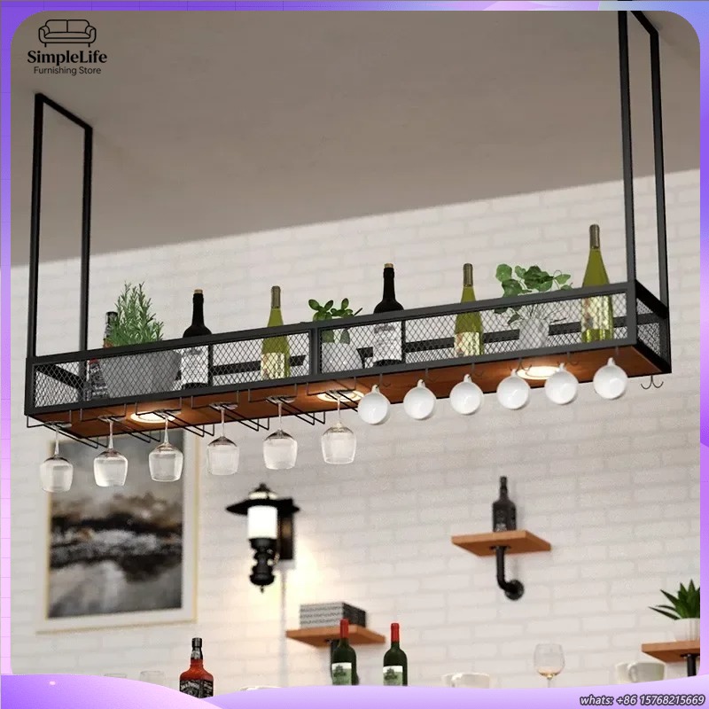 خزانة بار مفتوحة لحفظ النبيذ م - مراجعة Home Bar Shelves وسعره