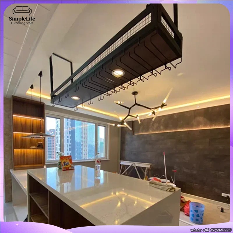 خزانة بار مفتوحة لحفظ النبيذ م - مراجعة Home Bar Shelves وسعره