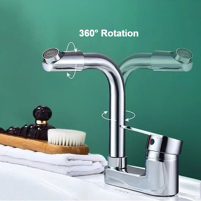 صنبور خلاط الحمام ثقب مزدوج صن - مراجعة Home Bar Sink وسعره