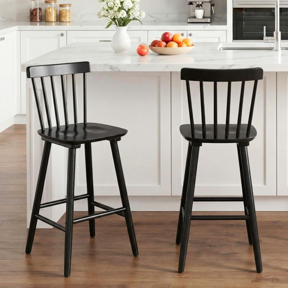 مجموعة من 4 كراسي بار خشبية با - مراجعة Home Bar And Counter وسعره
